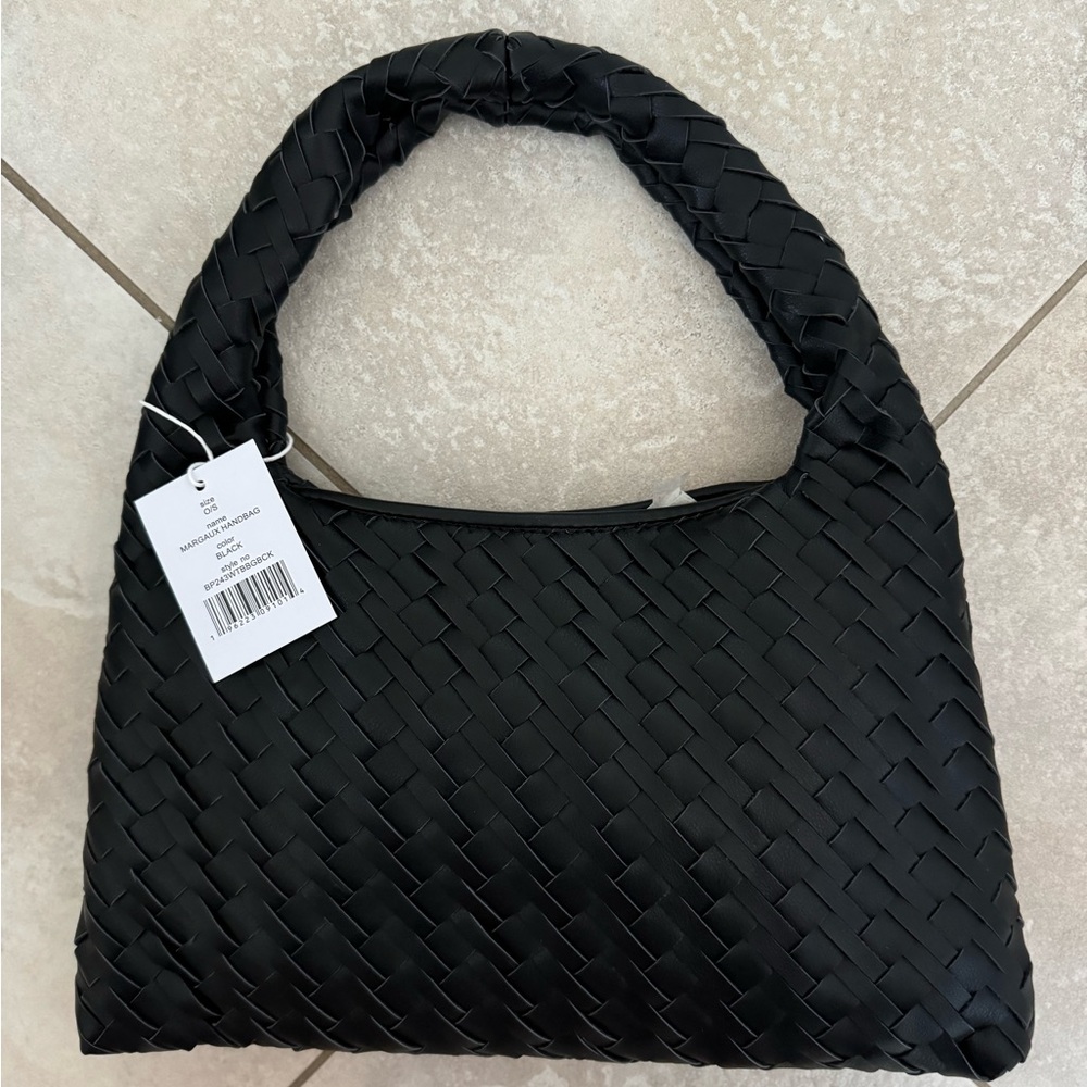Walter Baker Black Woven Bag